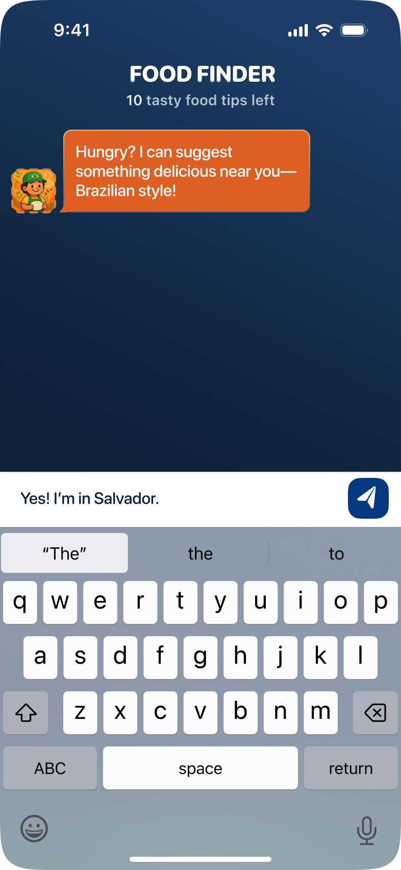 Boranacional app screen 1